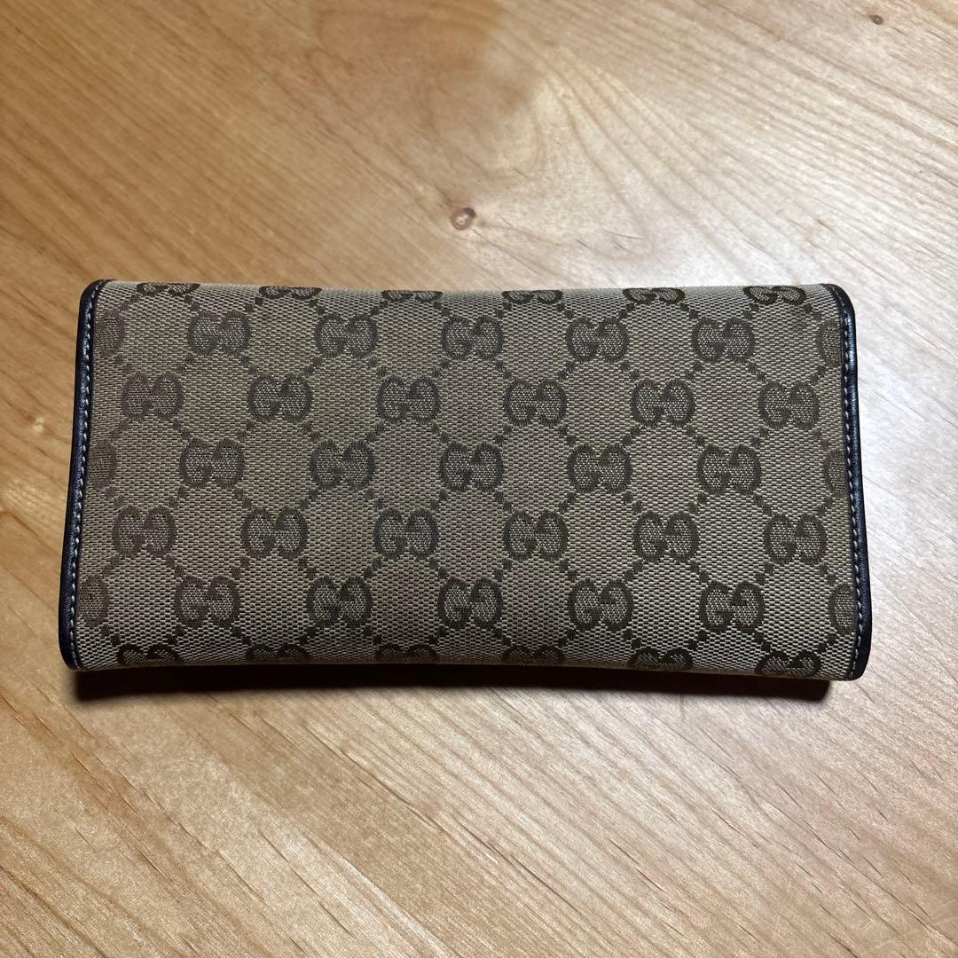 GUCCI長財布 GGキャンバスラブリーハート　中古品