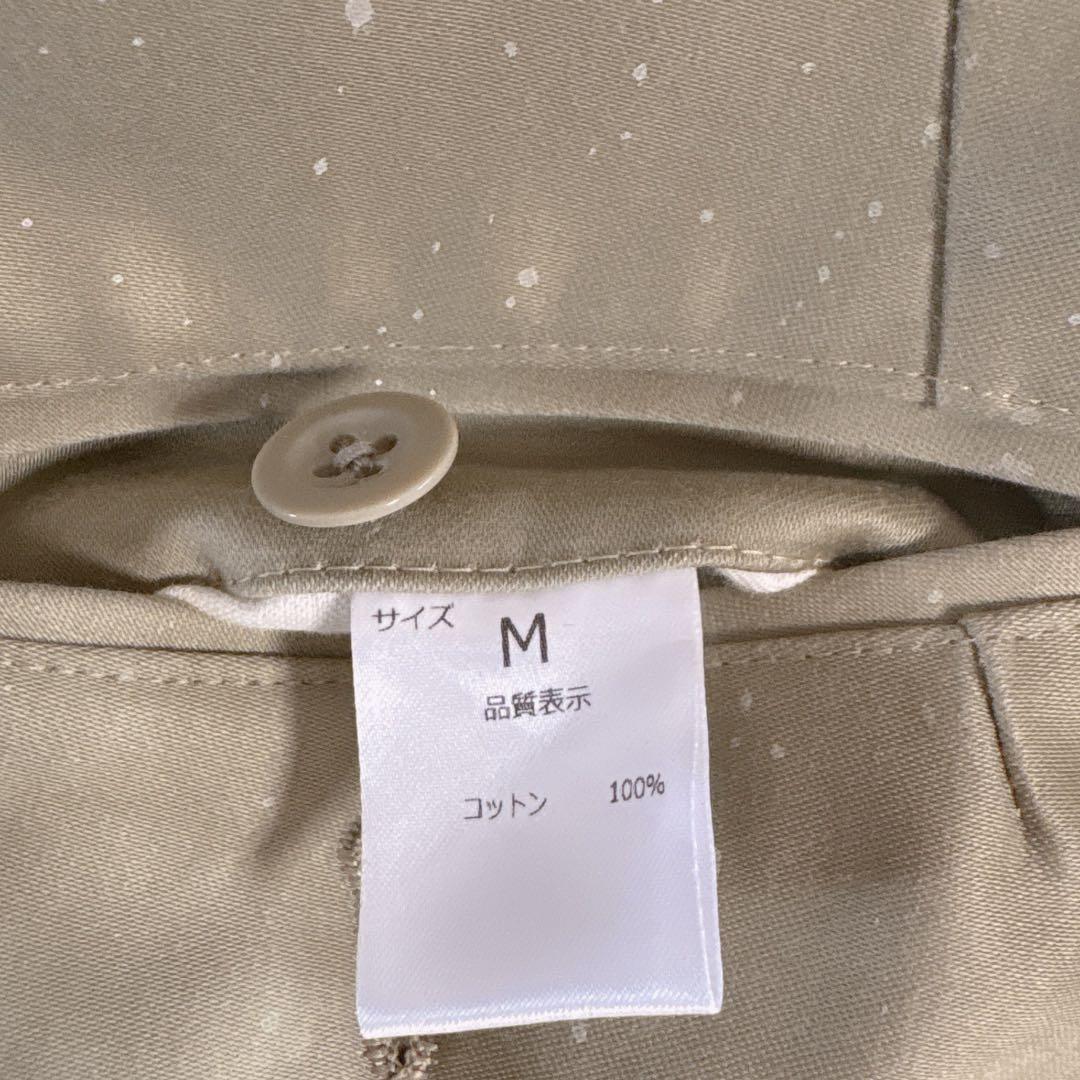 NEAT ニート　オーバーオール　ペイント加工　白ペンキ　サロペット　ベージュ