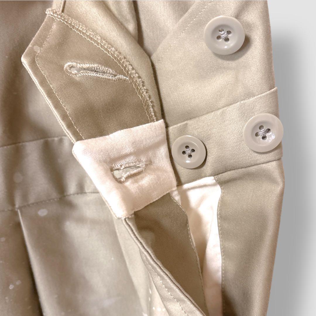 NEAT ニート　オーバーオール　ペイント加工　白ペンキ　サロペット　ベージュ