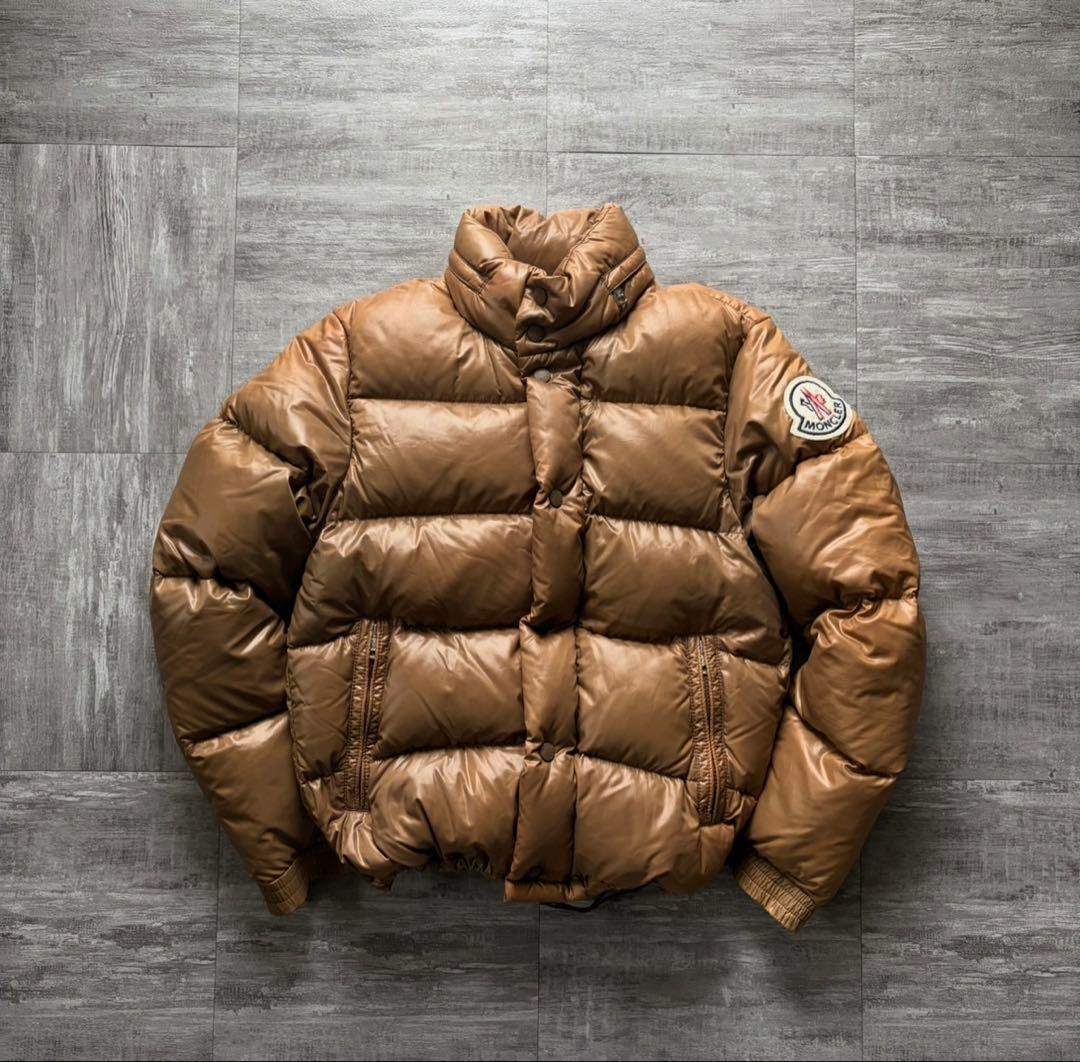 【超希少茶タグ⭐️】Moncler モンクレール　ダウン　茶色ブラウン 0 サイズ