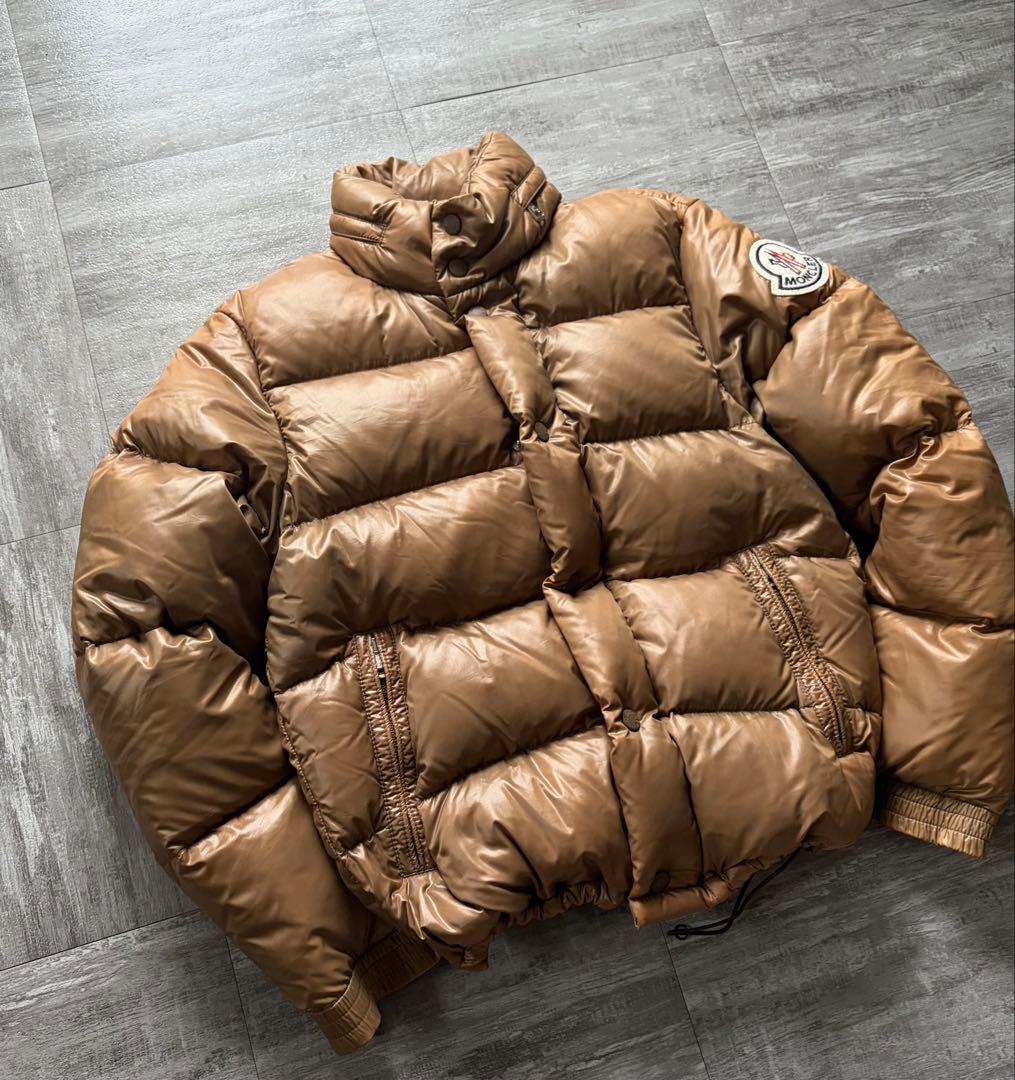 【超希少茶タグ⭐️】Moncler モンクレール　ダウン　茶色ブラウン 0 サイズ