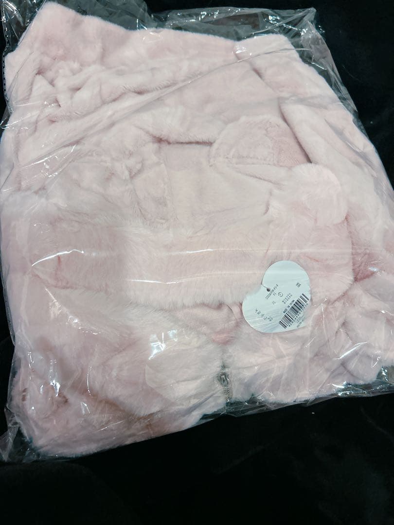 ミシェルマカロンmichell macaron ビジュー付き猫耳もこもこパーカー