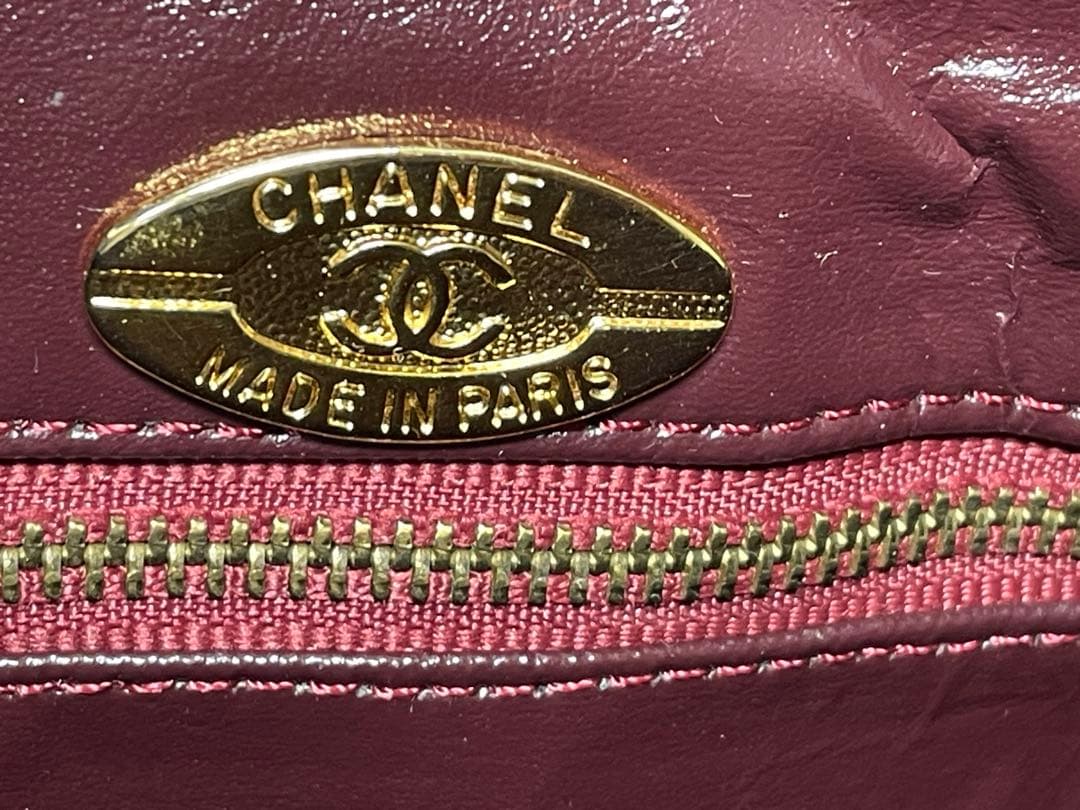 CHANELノベルティ　マトラッセ ココマーク 復刻トートバッグキャビアスキン