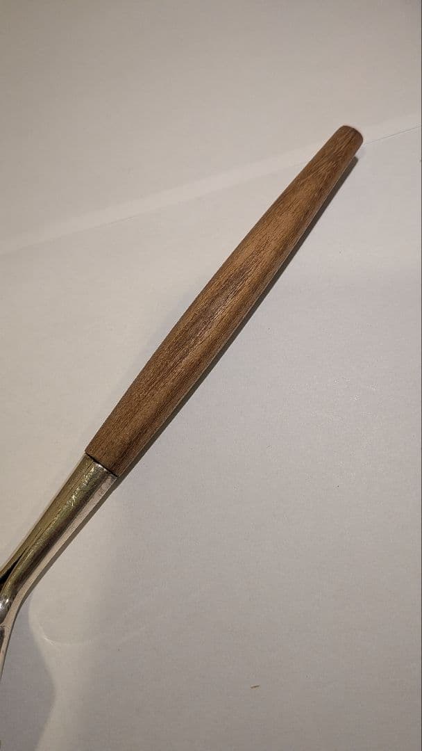 『木村清五郎』銀　灰匙　茶道具　炭点前　炉用　共箱　90銀清五郎刻印　金工師