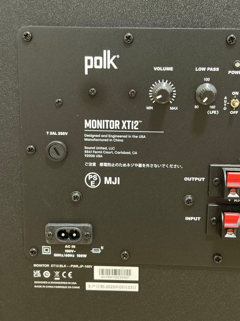 スピーカー・ウーファー POLK AUDIO Monitor MXT12