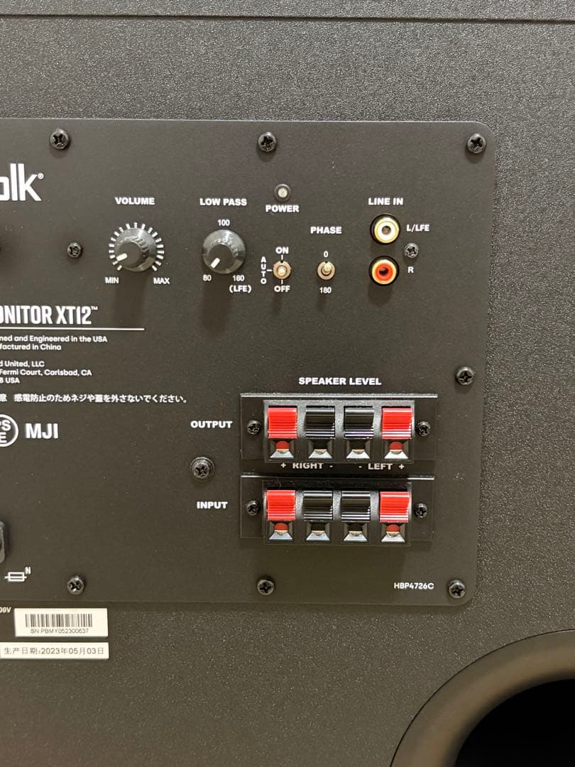 スピーカー・ウーファー POLK AUDIO Monitor MXT12