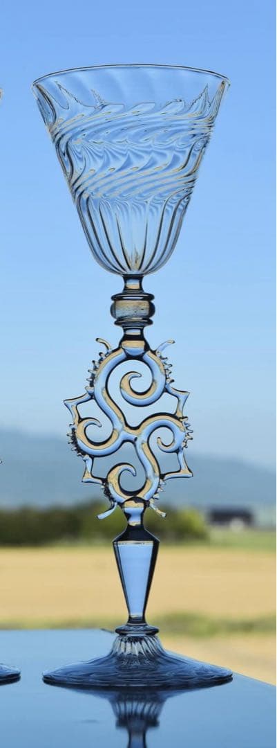 希少品　えむに　さんのゴブレット　ガラス