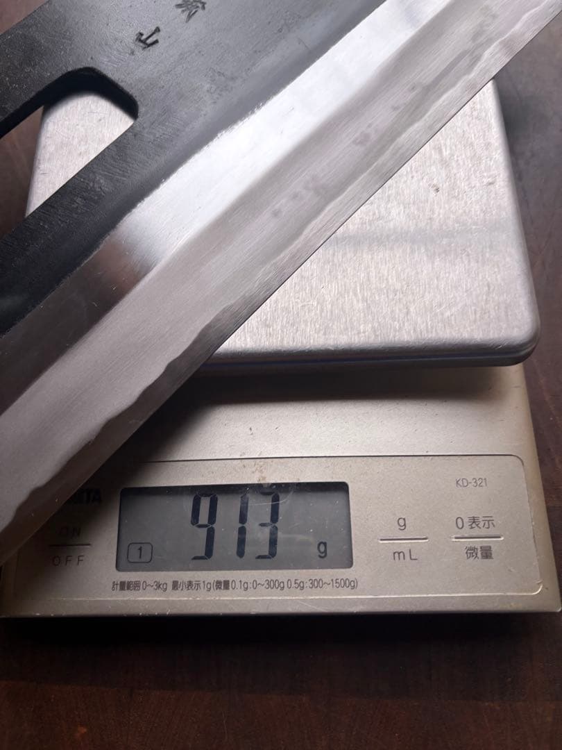 堺打刃物　城山刃物　麺切り　270mm 9寸　包丁　蕎麦切り　和包丁　白鋼