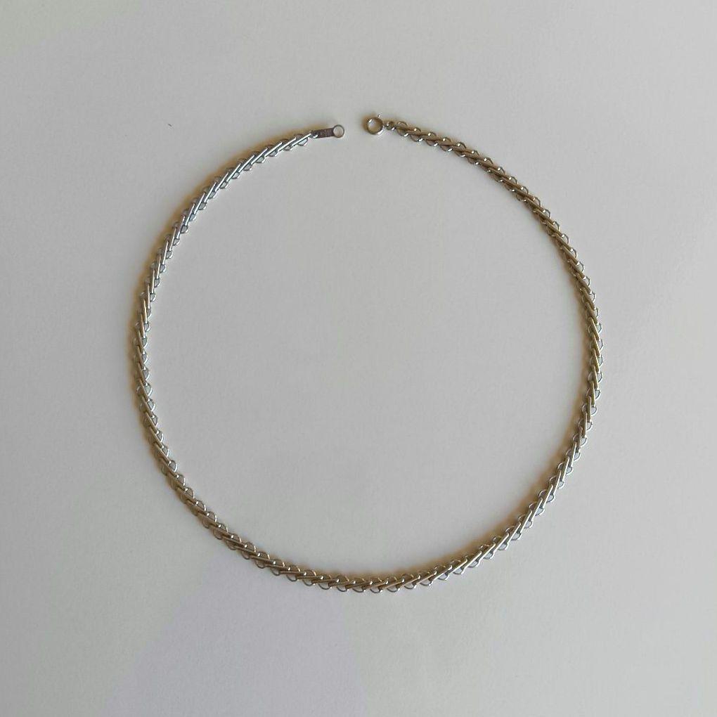 【造幣局刻印有】Pt850 デザインネックレス 約17.9g 約42.6cm