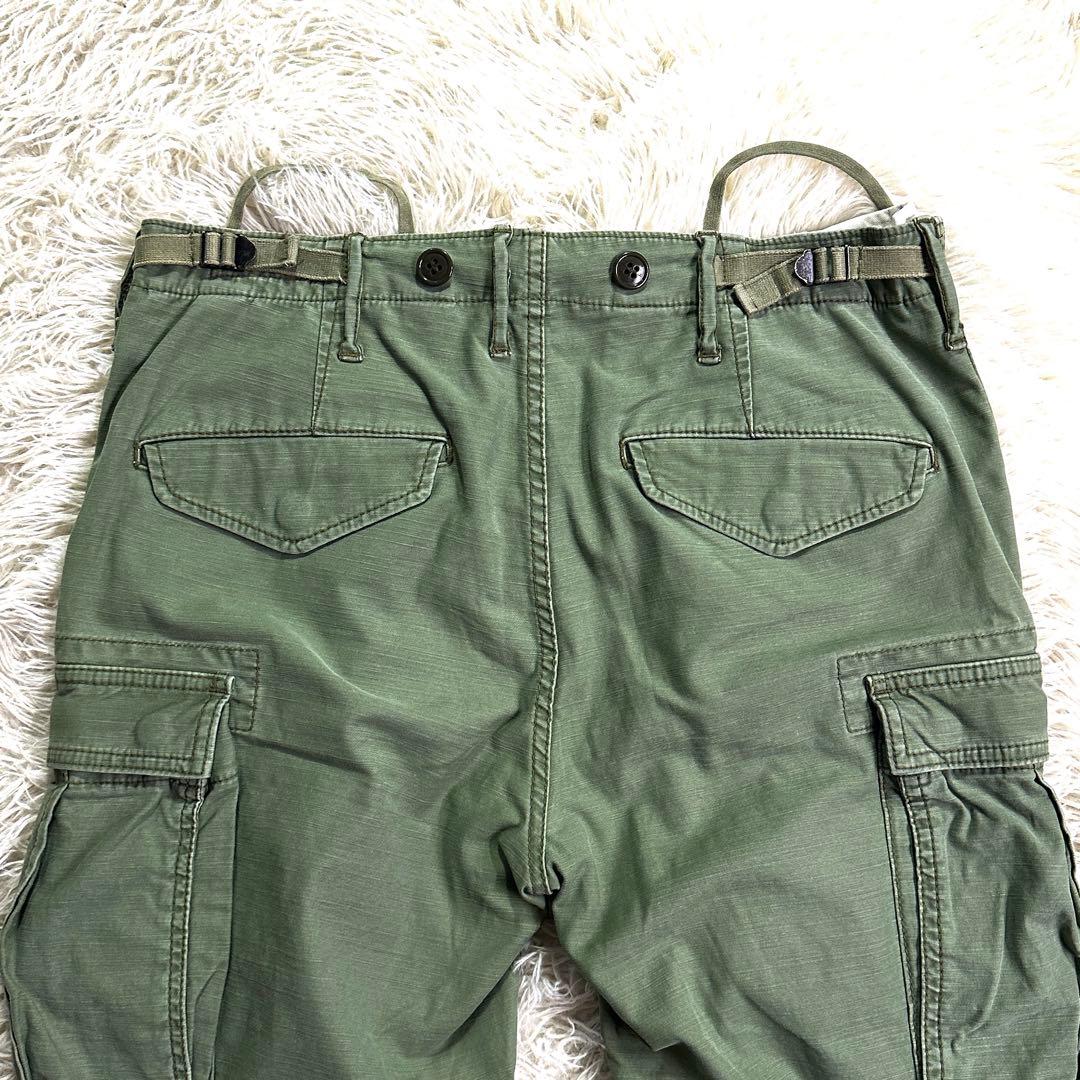 【希少】ロンハーマン ウォッシュ加工 ストレッチミリタリークロップドカーゴ M