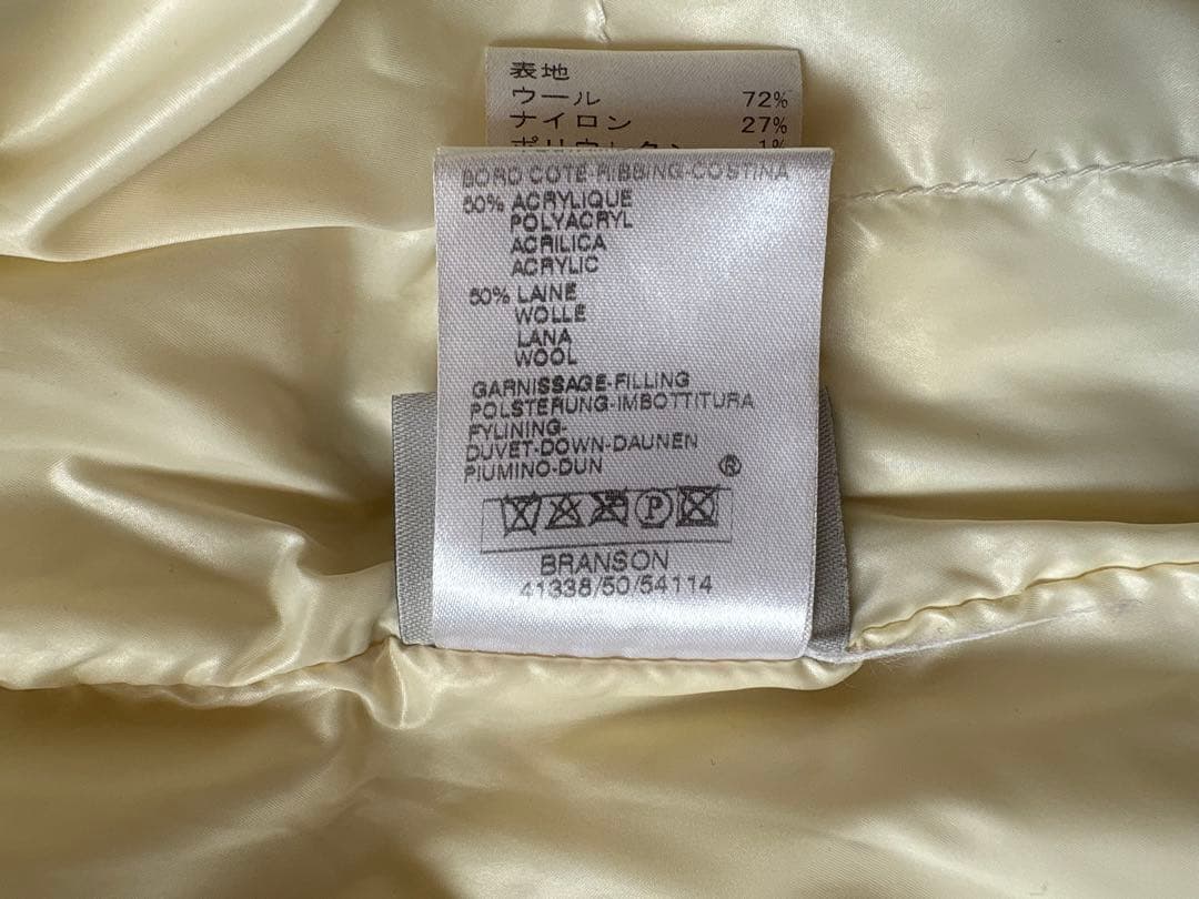 モンクレールグレー フード付きダウンジャケット