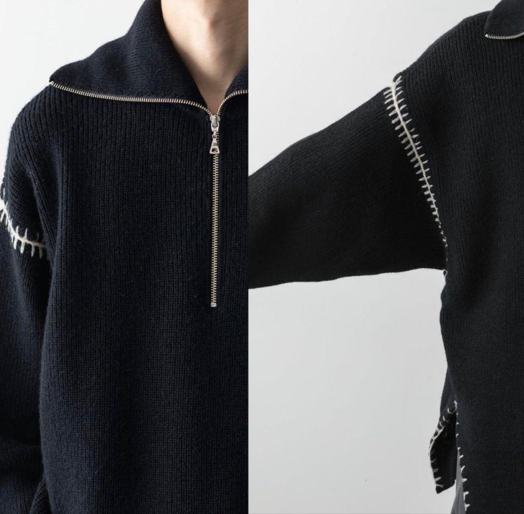 Ujoh ハーフジップニット