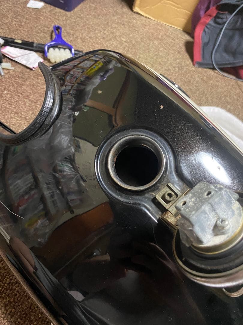 SR400用 ブラックタンク　カギ有ります！！