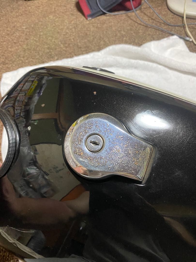 SR400用 ブラックタンク　カギ有ります！！