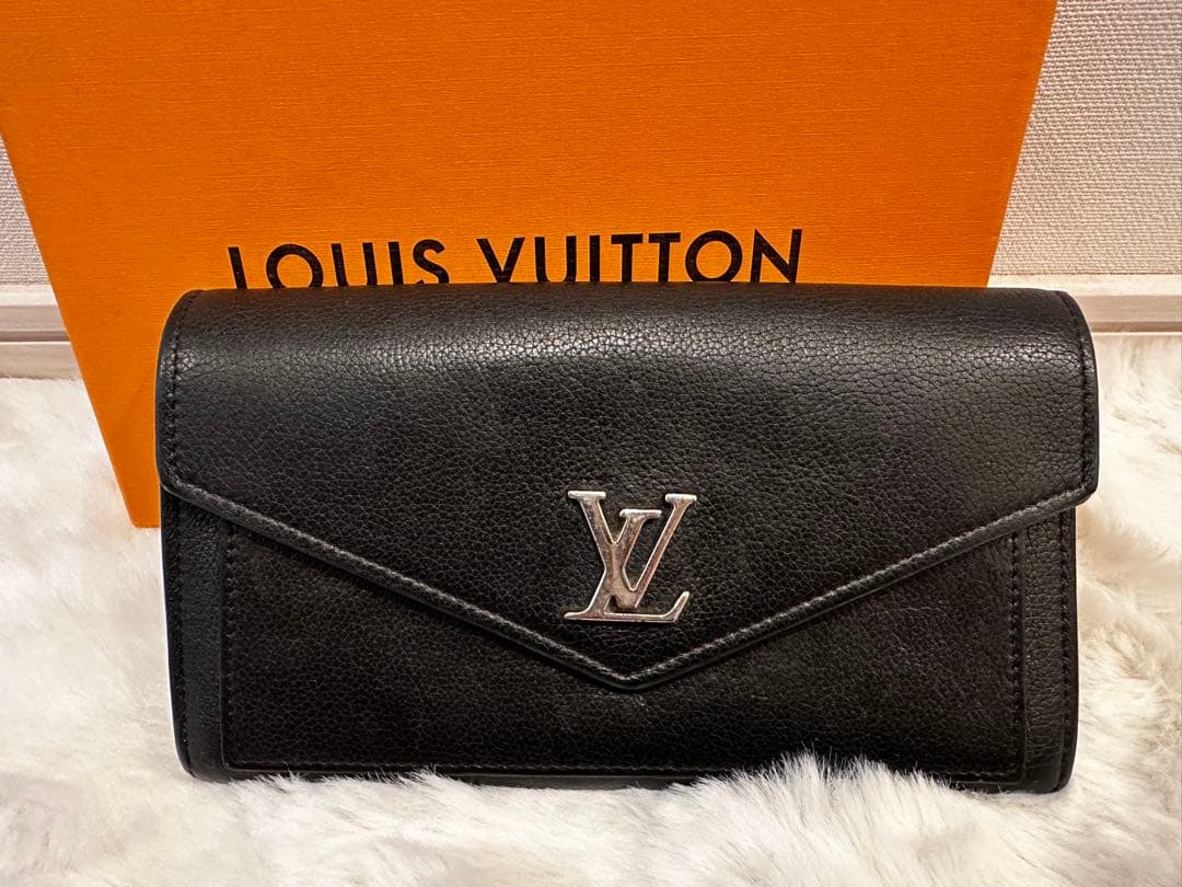 極美品 ルイヴィトン ロックミー サラ 長財布 黒 正規品