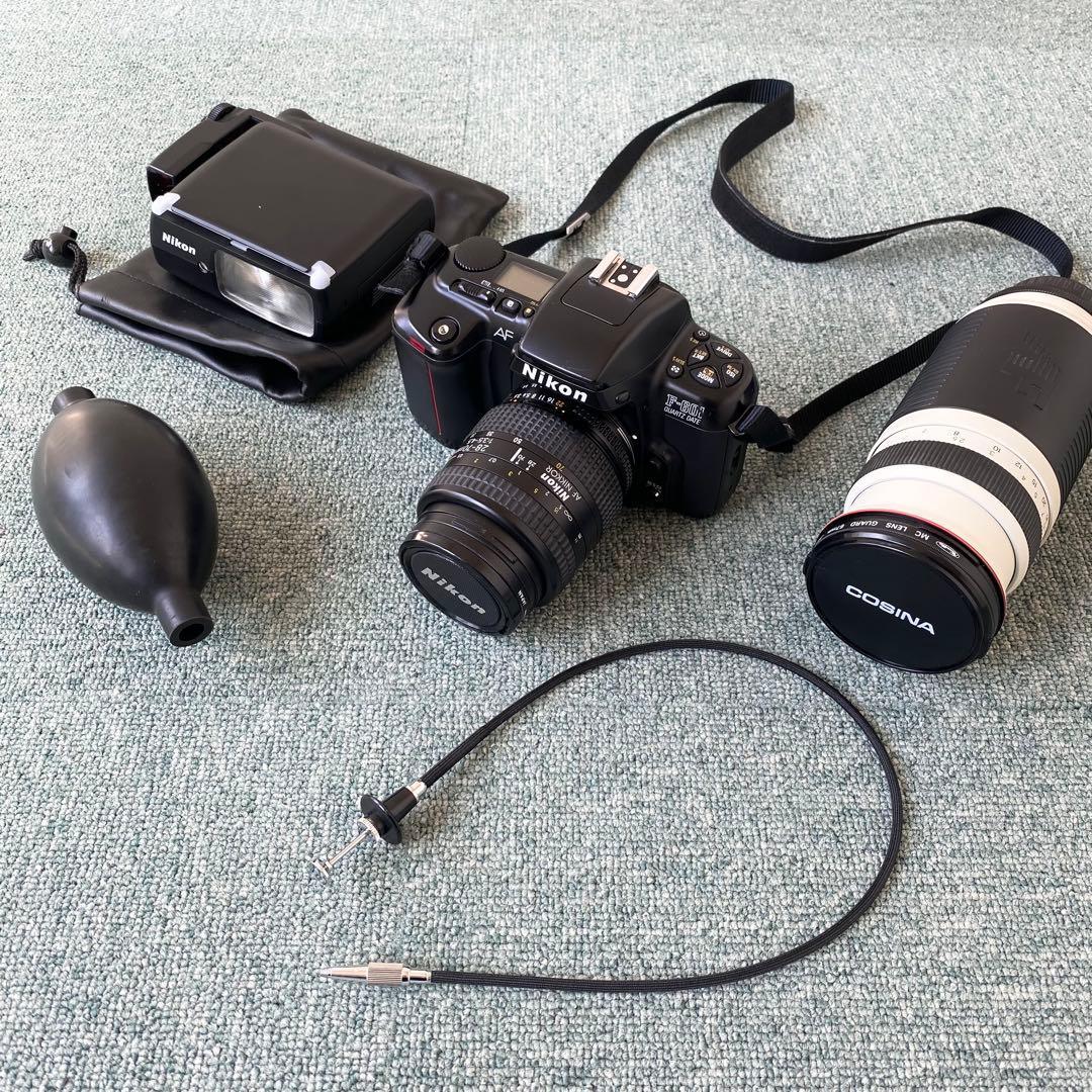 NIKON F-601 カメラ+SB-27スピードライト+COSINA LENS
