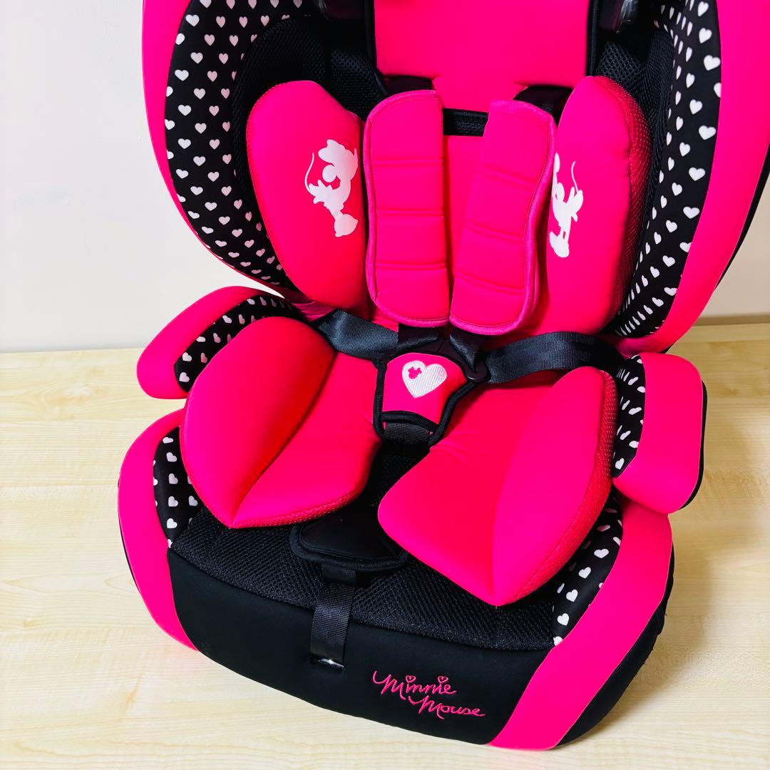 【美品】HG ミニーマウス チャイルドシート ピンク 限定モデル 西松屋 廃盤