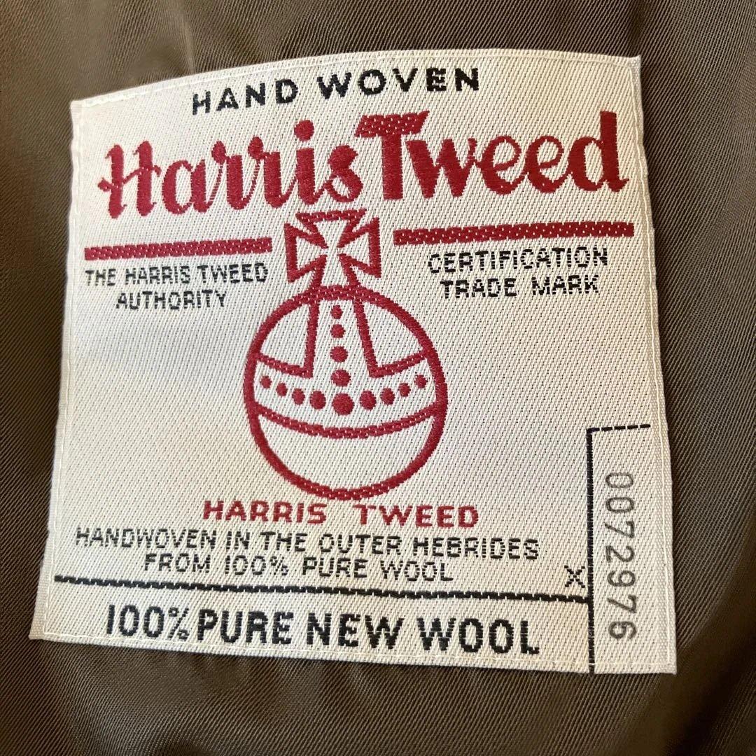 マーガレットハウエル×ハリスツイード ステンカラーコート　ブラウン　M