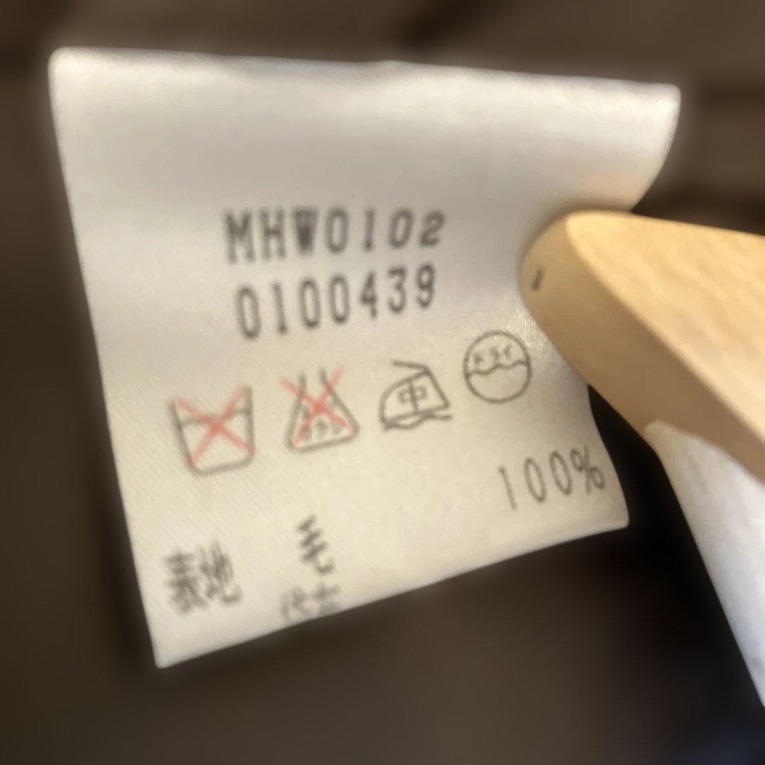 マーガレットハウエル×ハリスツイード ステンカラーコート　ブラウン　M