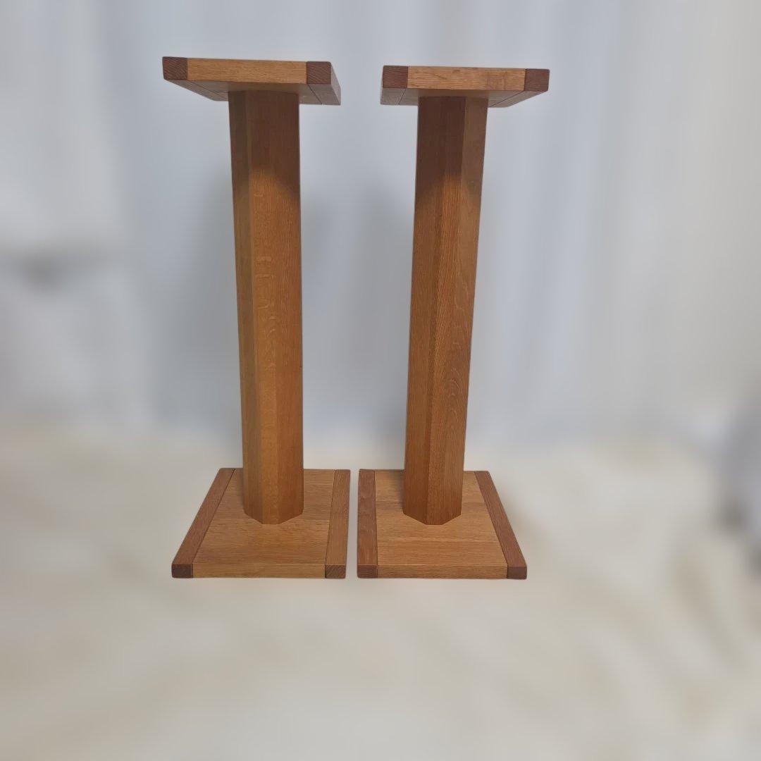 木製スピーカースタンド2個セット
