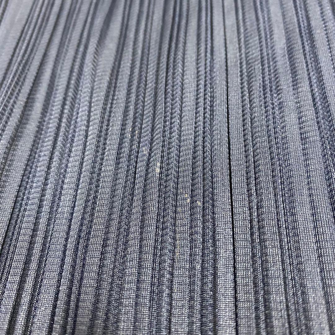美品★PLEATS PLEASE イッセイミヤケ プリーツパンツ ネイビー 3