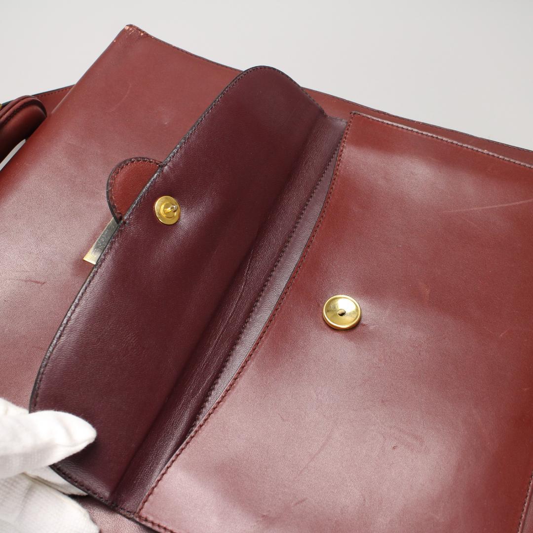 Cartier バッグ　 マストライン ボルドー　ビジネスバッグ　手提げ