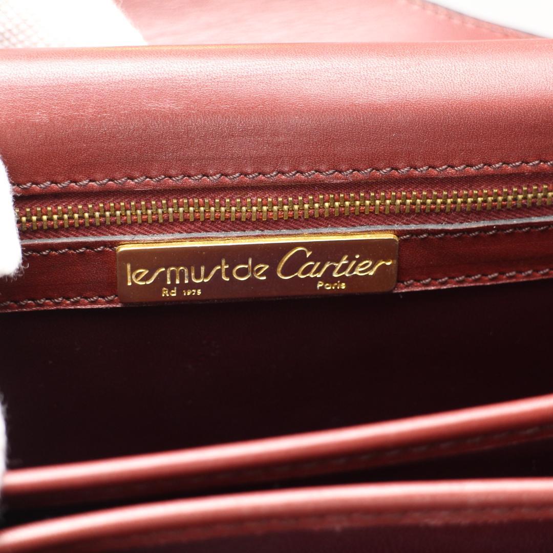 Cartier バッグ　 マストライン ボルドー　ビジネスバッグ　手提げ