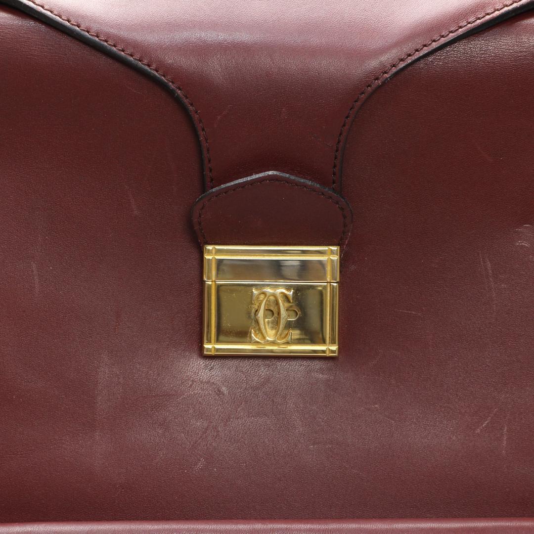 Cartier バッグ　 マストライン ボルドー　ビジネスバッグ　手提げ
