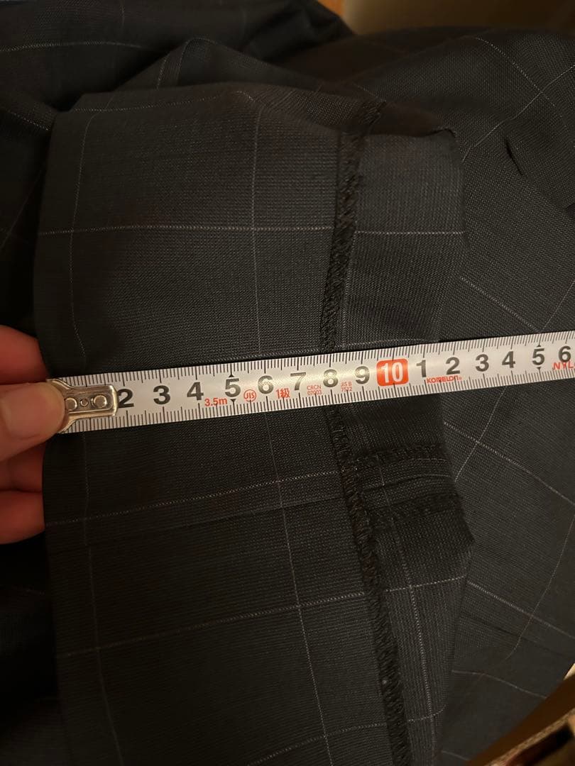 NEAT スラックス　ネイビーチェック　ドイツ製　ウール100%