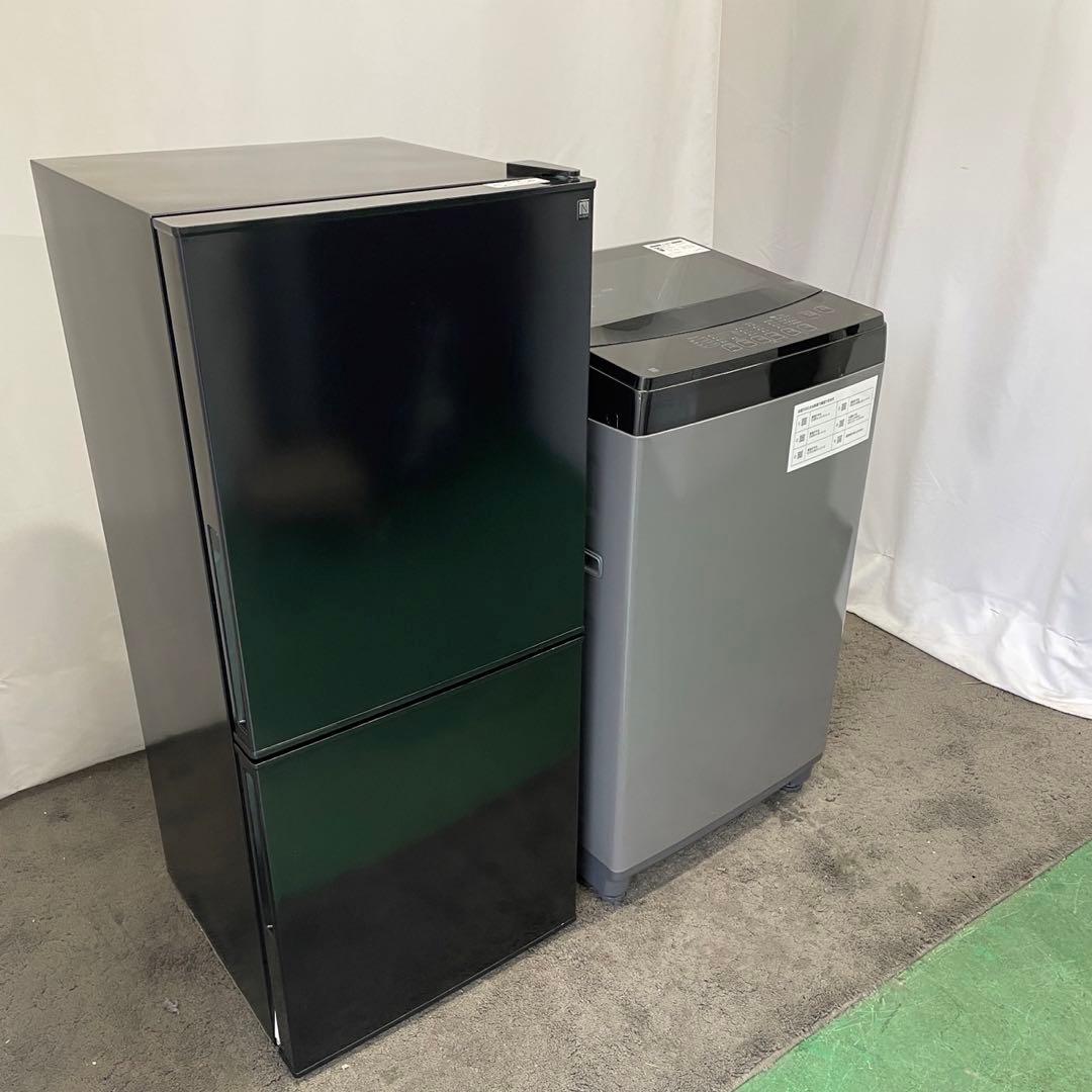 一人暮らし　冷蔵庫　洗濯機6キロ　激安　黒　綺麗　設置無料　単身　セット