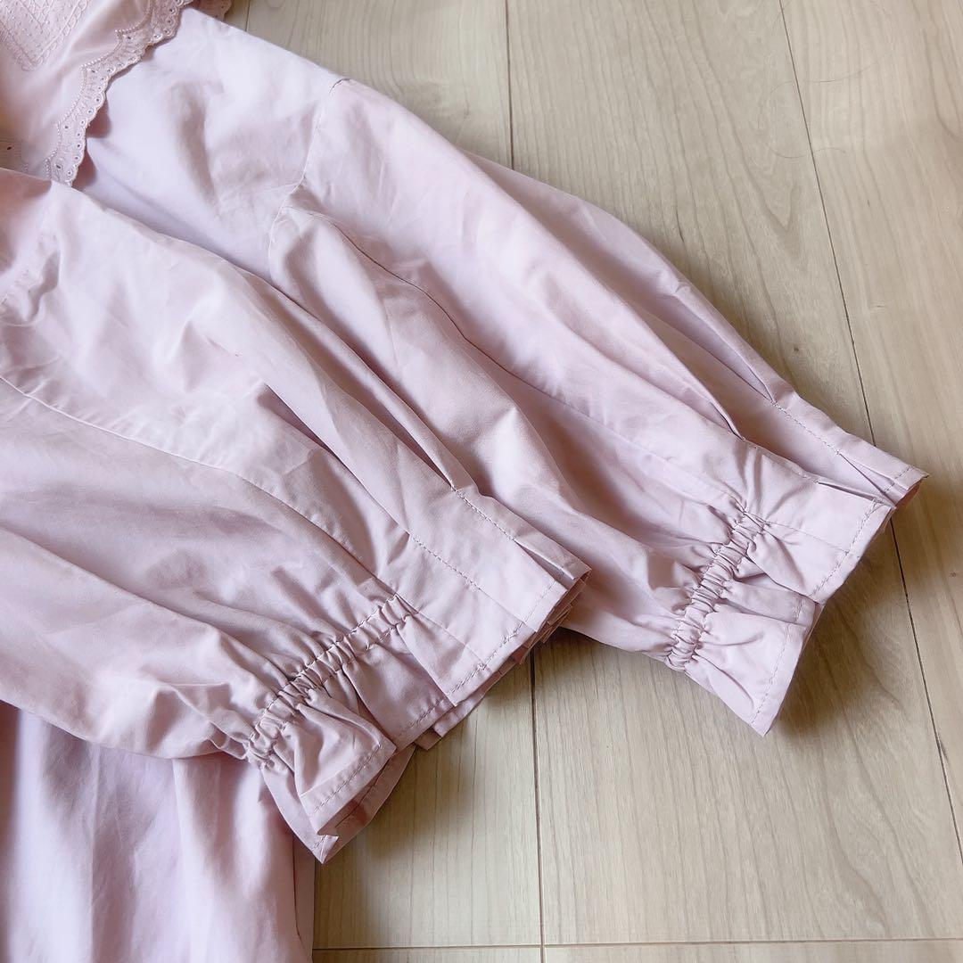 美品＊ローズティアラ 42 ビックカラーチュニック 襟取り外し可 ティアード