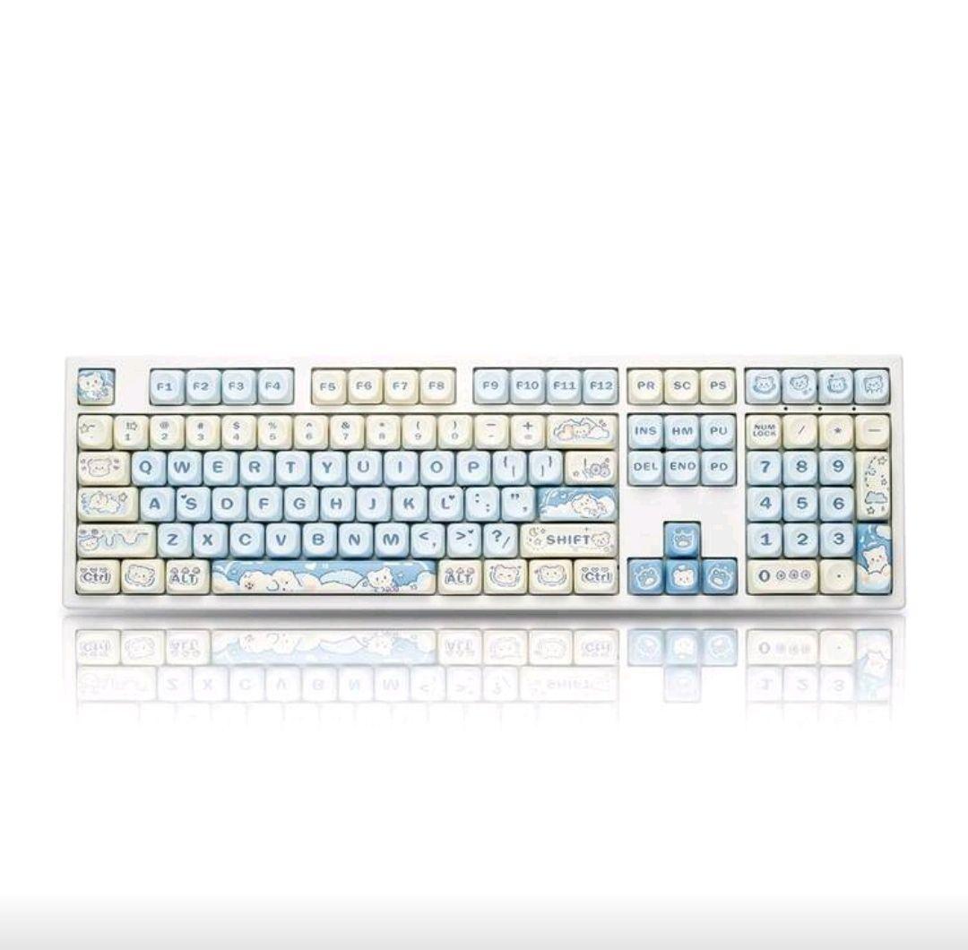 メカニカルキーボード　108KEY、青軸、US配列