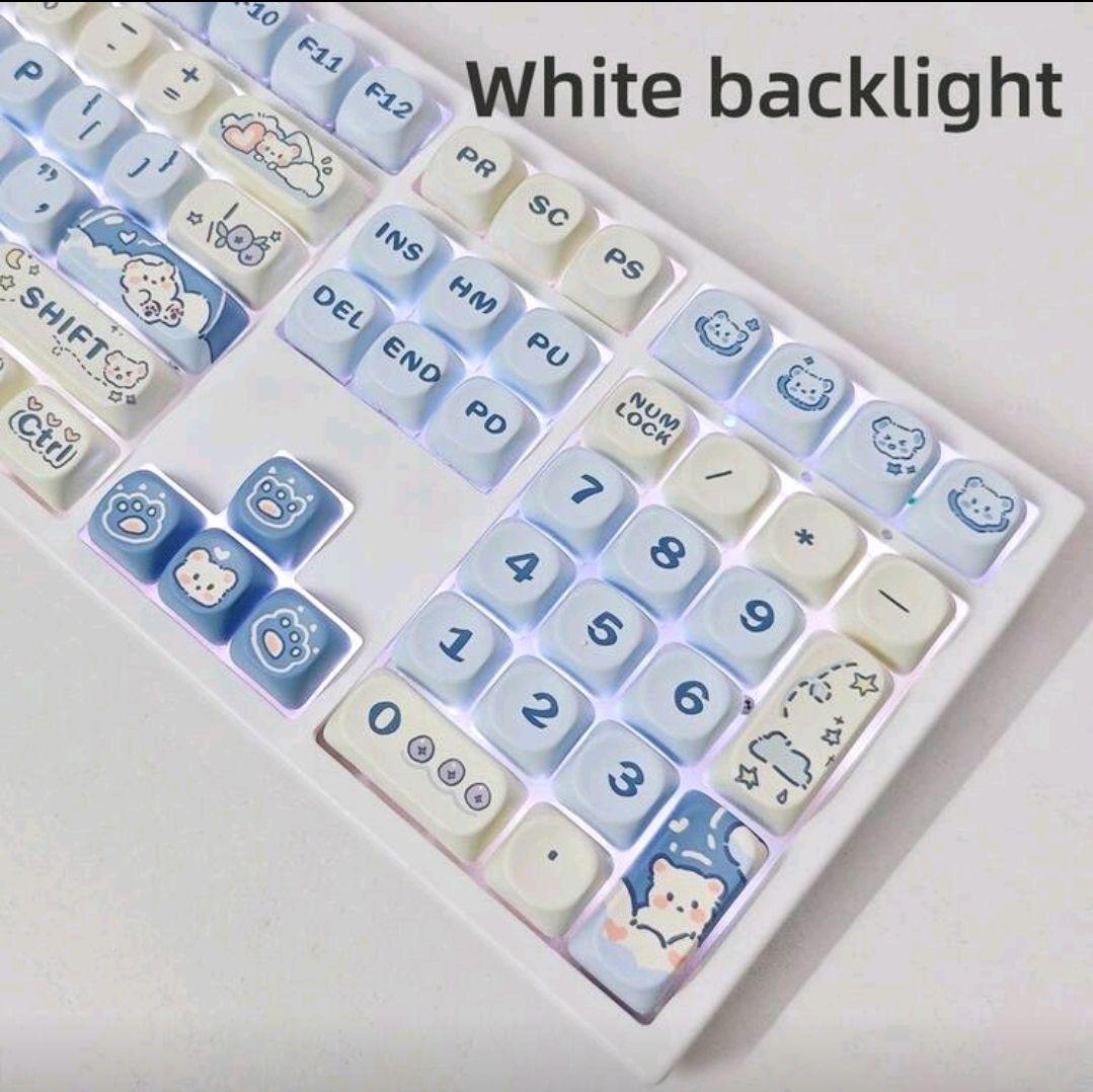 メカニカルキーボード　108KEY、青軸、US配列