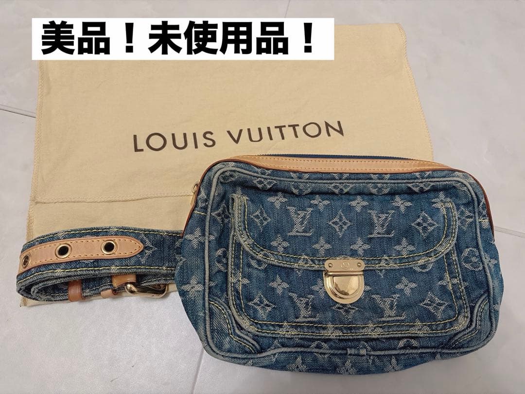 美品　ルイヴィトン　デニムショルダーバッグ