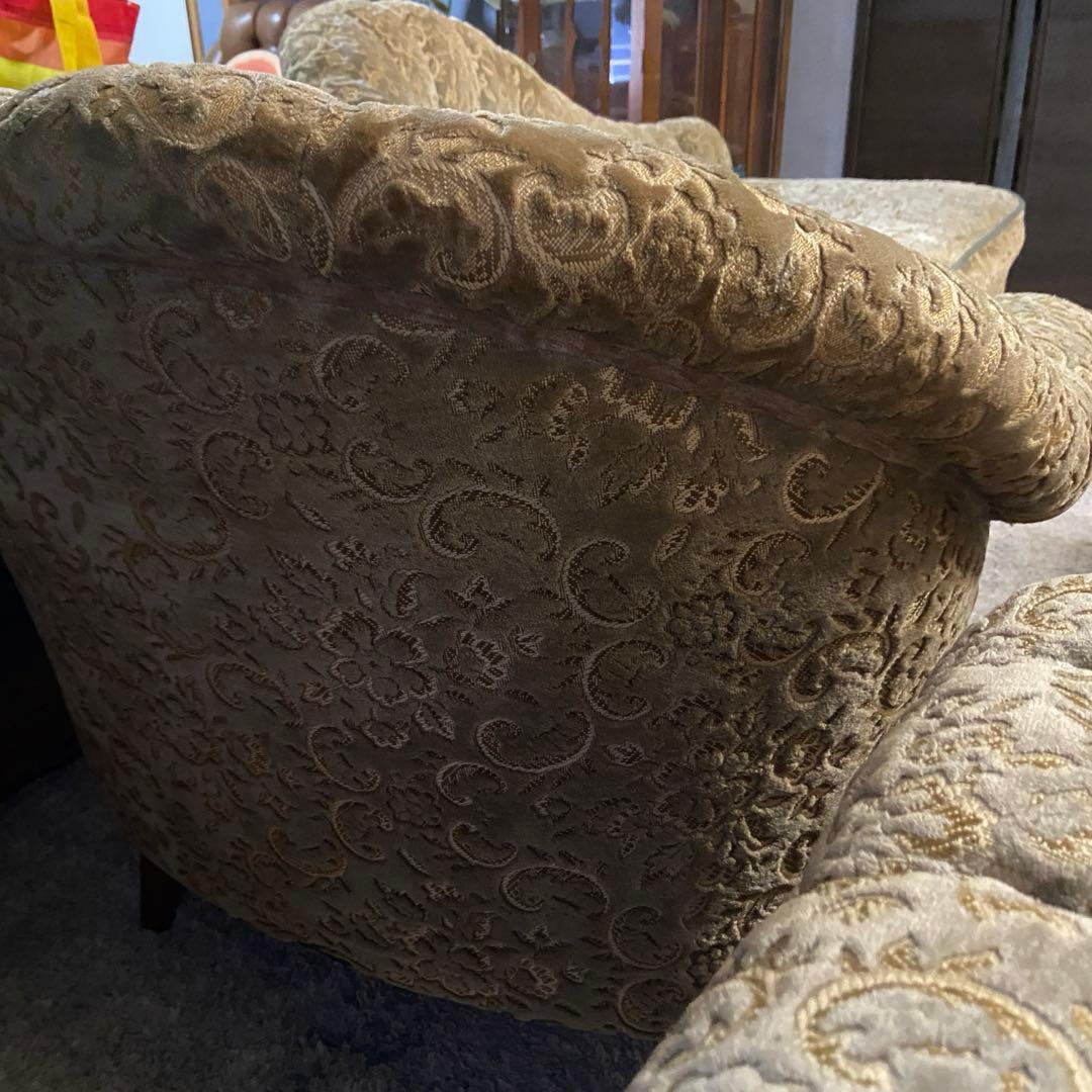 マルニ木工　1人掛けソファ 金華山　アンティークソファ　カリモク