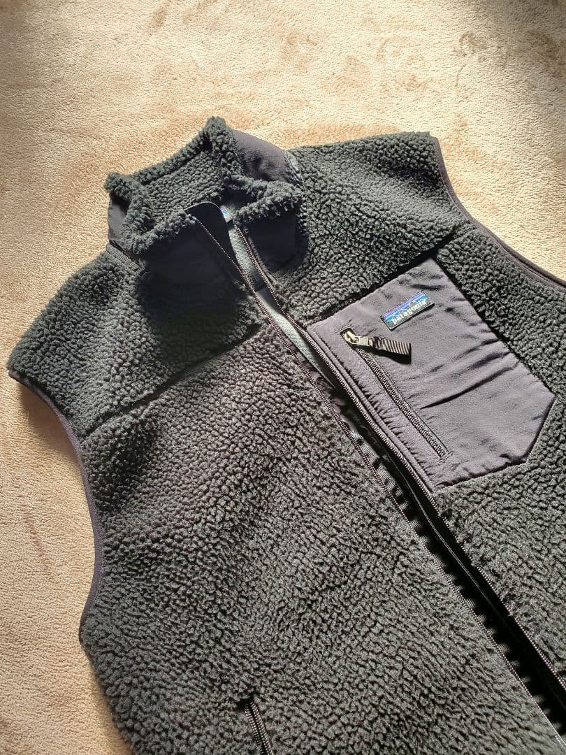 19年 メンズL パタゴニア ベスト　フリース　レトロX 黒　ブラック