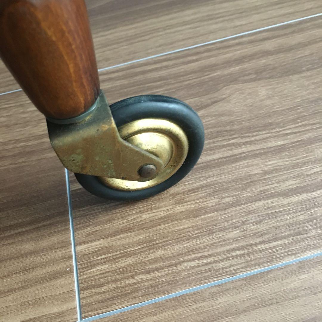 カリモク家具 キッチンワゴン 引き出し付き オールドカリモク 昭和レトロ