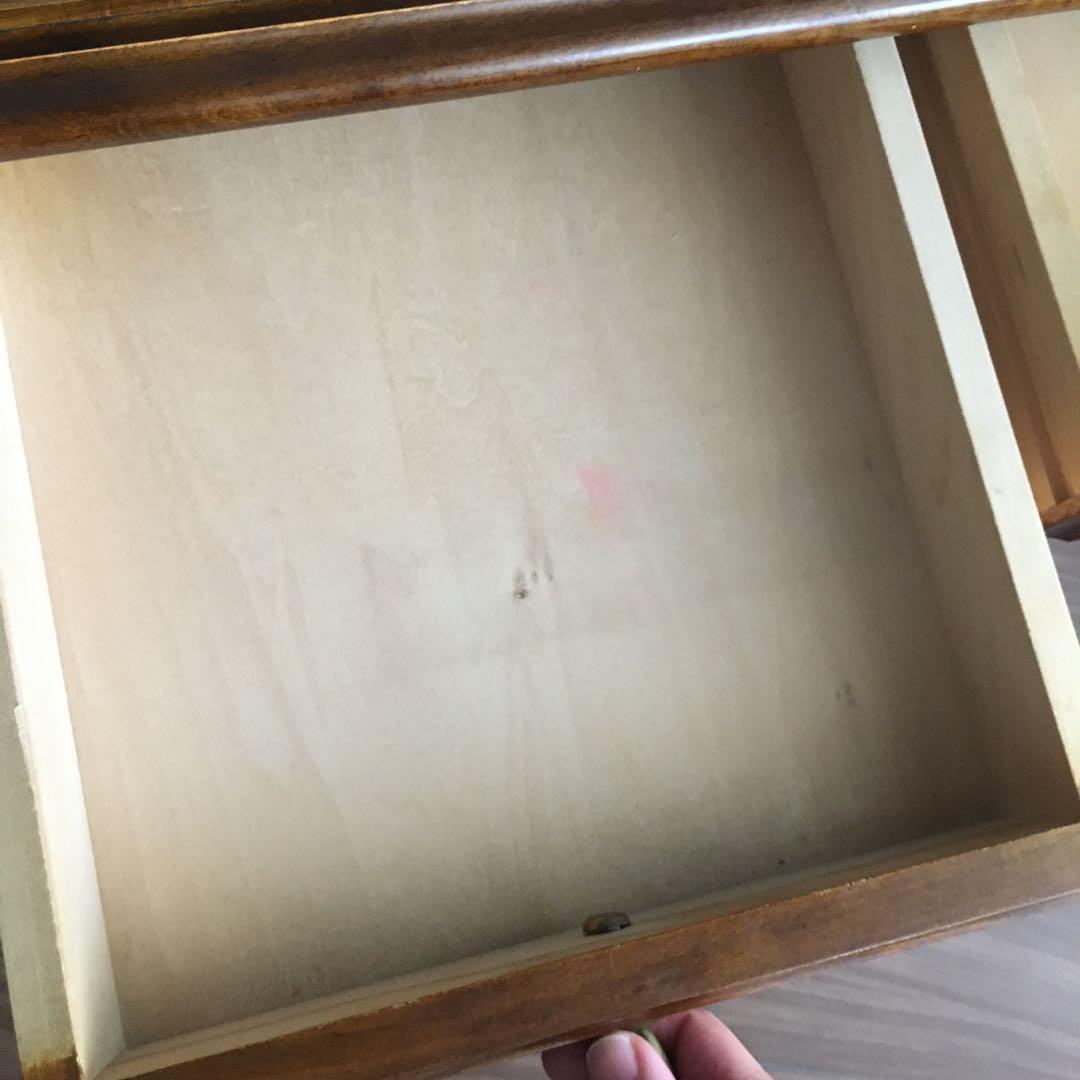 カリモク家具 キッチンワゴン 引き出し付き オールドカリモク 昭和レトロ