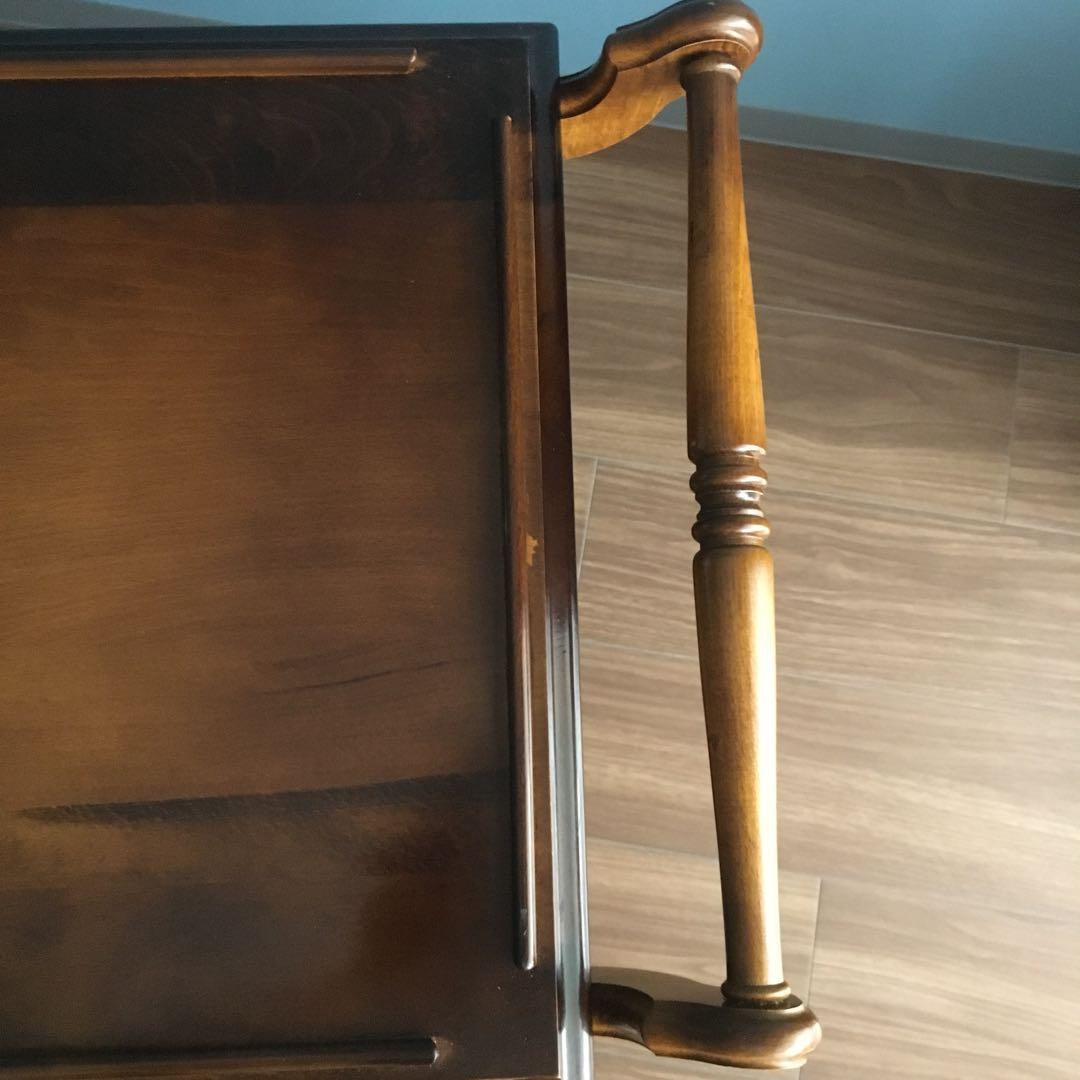 カリモク家具 キッチンワゴン 引き出し付き オールドカリモク 昭和レトロ