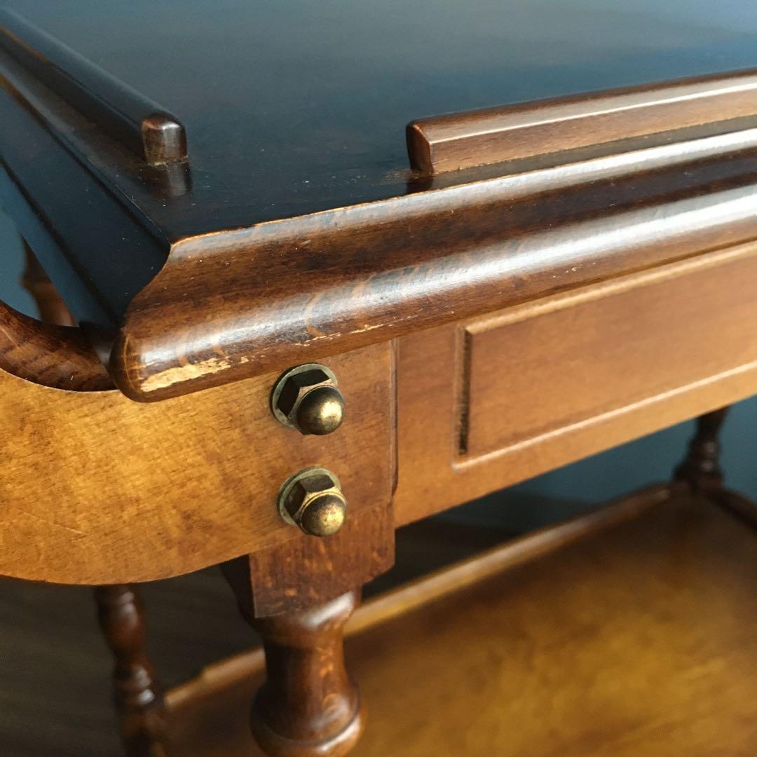 カリモク家具 キッチンワゴン 引き出し付き オールドカリモク 昭和レトロ