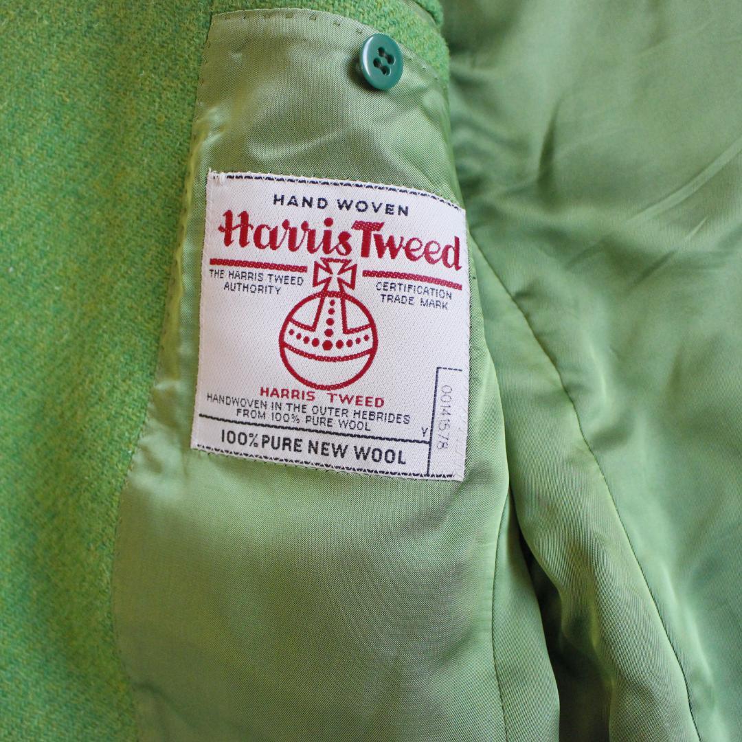 ぴーす様 J.CREW ハリスツイード テーラードジャケット M ライムグリーン