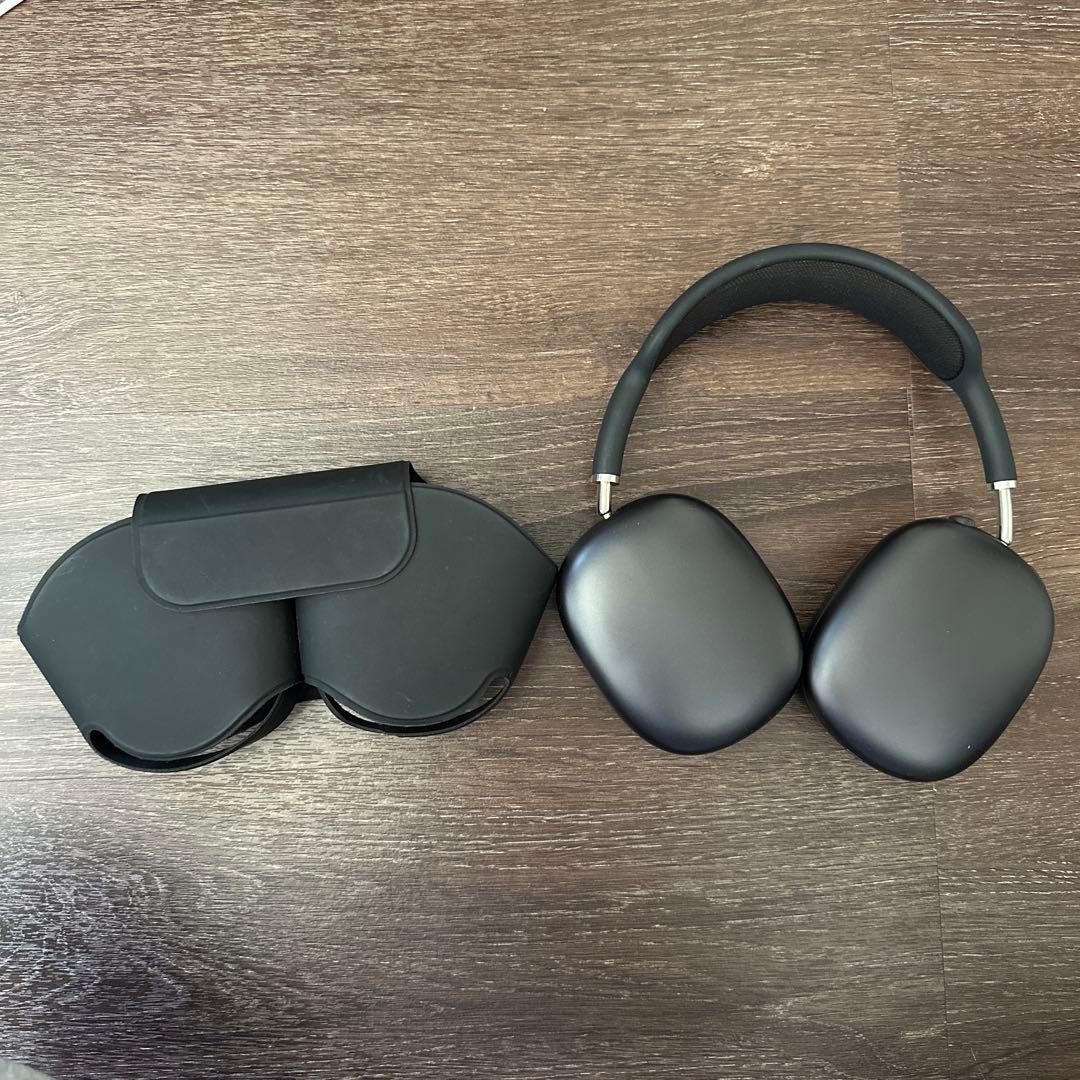 AirPodsMax ブラック ワイヤレスイヤホン 本体 ケース付き