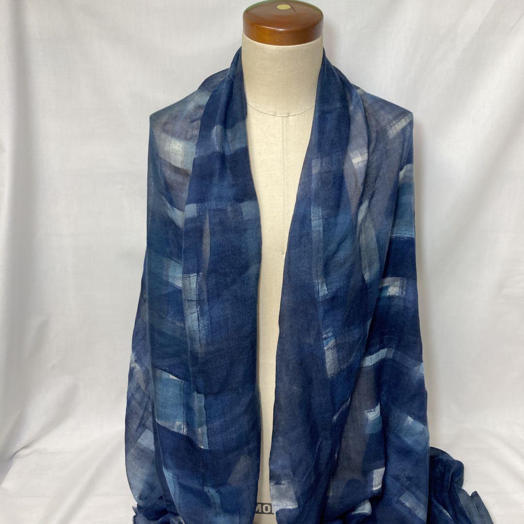 Y6192 定価58000 アンドレアズ　カシミヤ100%大判ストール