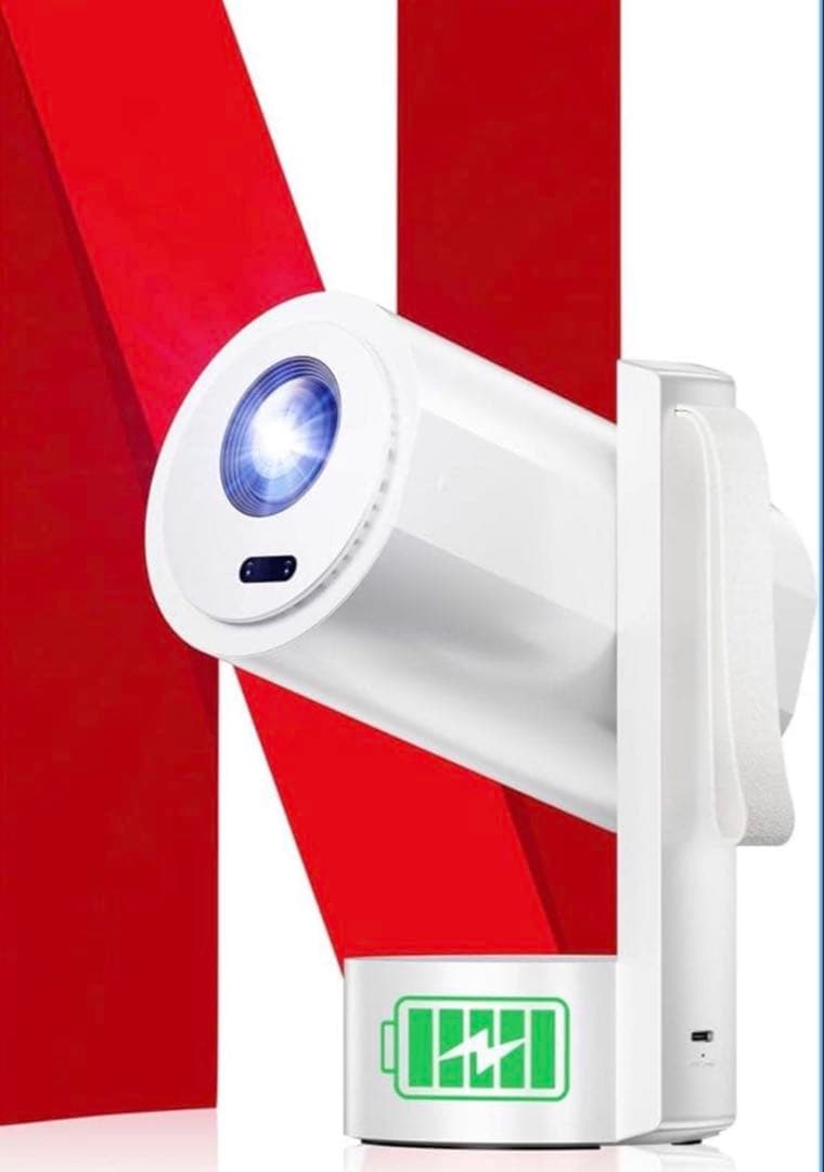 新品　プロジェクター バッテリー内蔵　充電式　オートフォーカス 自動台形補正