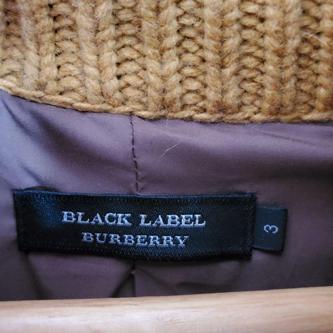 極美品 バーバリー ブラックレーベル　ニット　ダッフル ジャケット コート