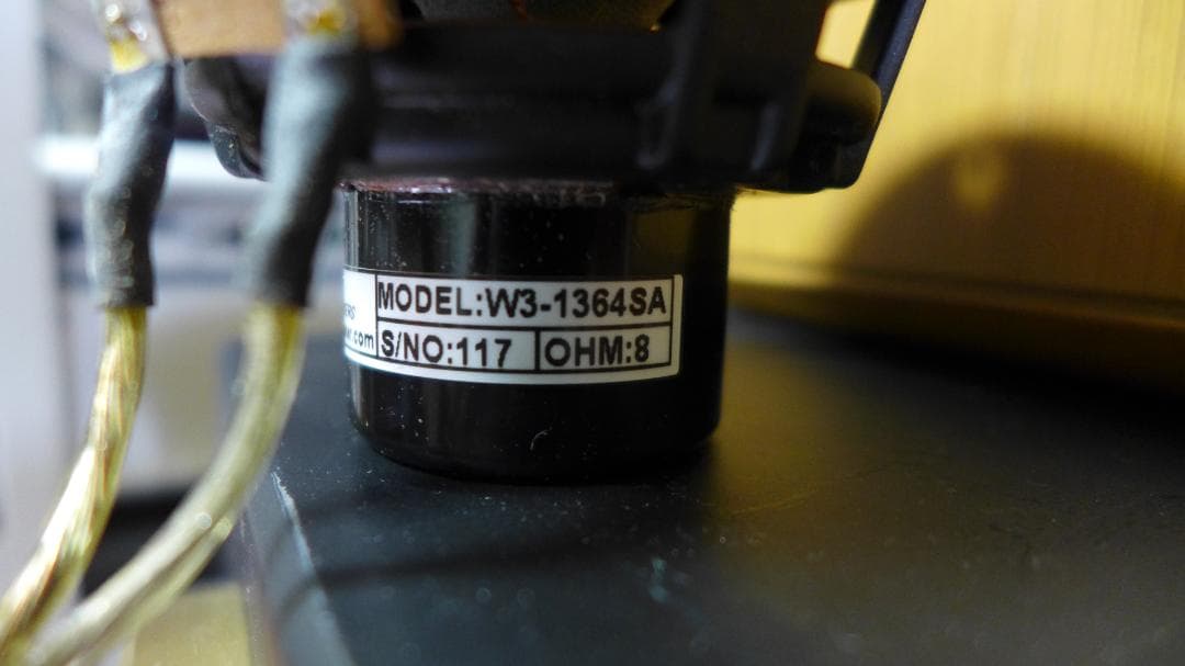 自作　フルレンジ　バックロードホーン　Tang Band　W3-1364SA