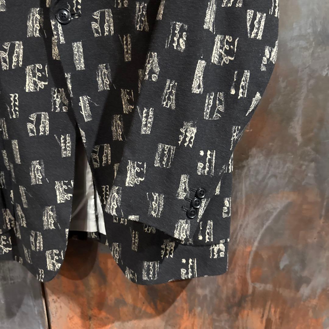 ニードルス　ブラックツイード　テーラードジャケット　総柄　Lサイズ