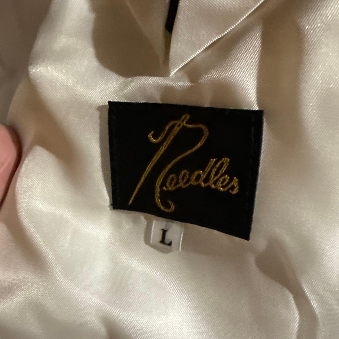 ニードルス　ブラックツイード　テーラードジャケット　総柄　Lサイズ