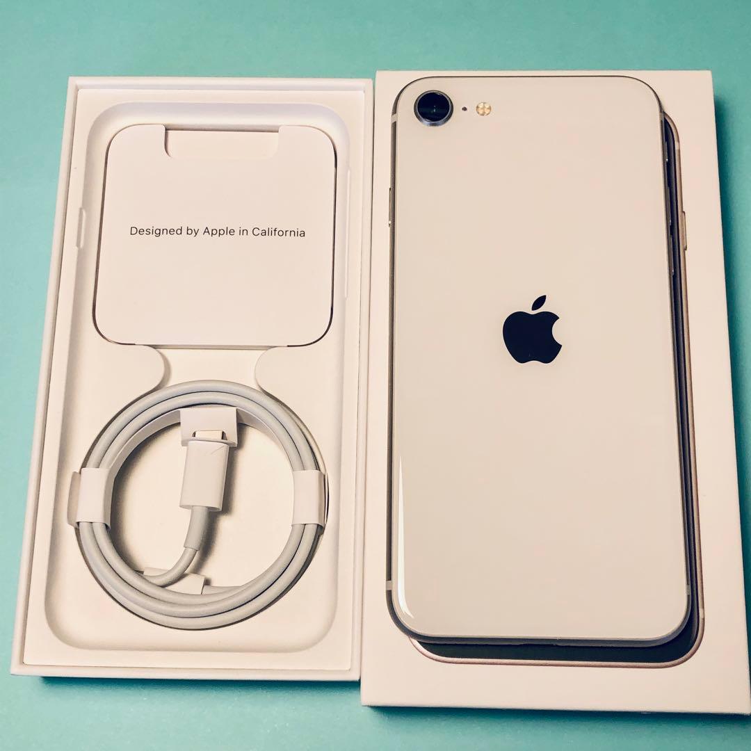 【純正バッテリー残量100%】iPhone SE3 128G スターライト 白