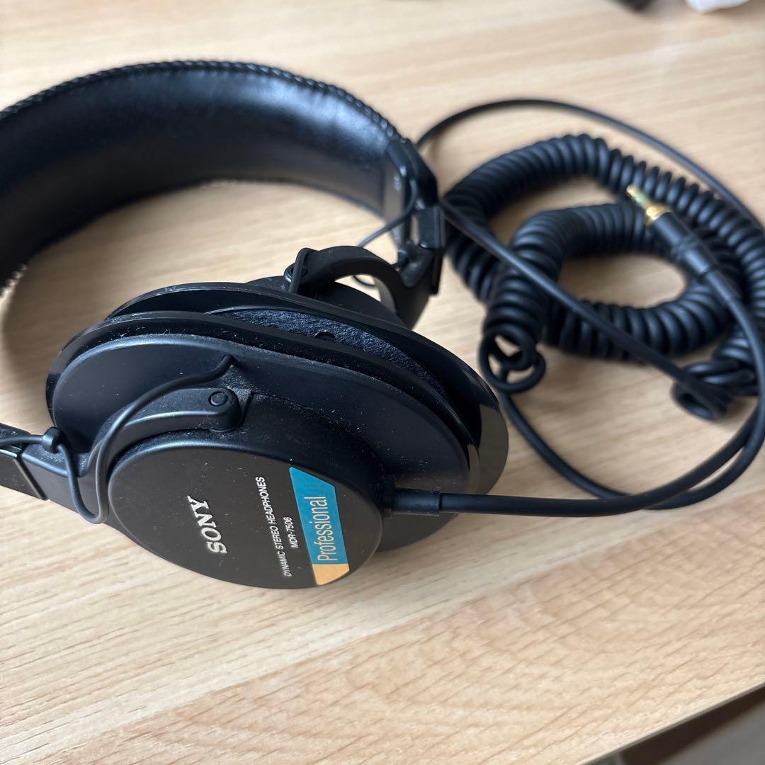 SONY MDR-7506 モニター　ヘッドホン　イヤーパッド無